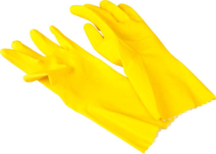 Yellow Rubber Gloves 